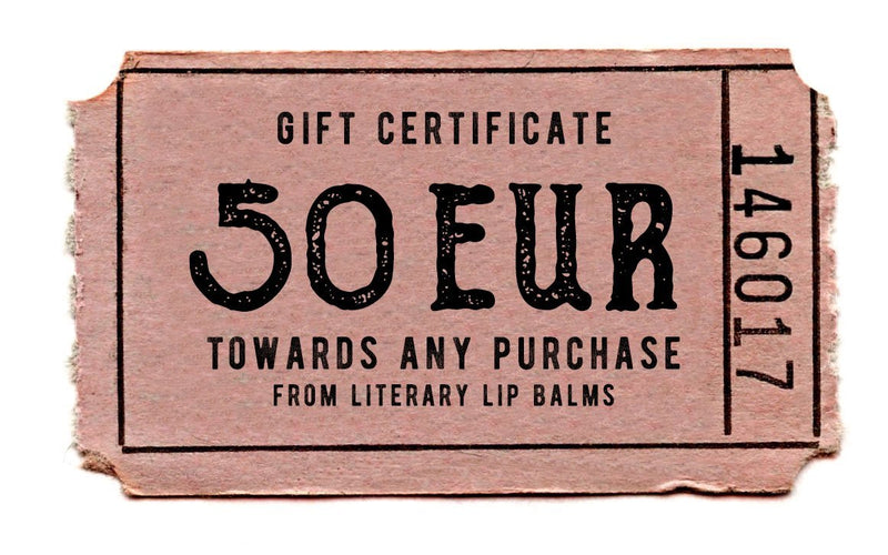 Literary Lip Balms Digital Gift Card - gift set by Literary Lip Balms